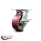 Service Caster 5 Inch Heavy Duty Poly on Aluminum Caster with Roller Bearing and Brake SCC SCC-35S520-PAR-SLB - alternate 5